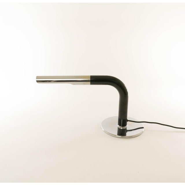 Ingo Maurer Gulp Table Lamp in Chrome and Black by Ingo Maurer for Design M, 1970s For Sale - Image 4 of 8