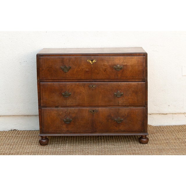 Wood 18th Century English Burr Walnut Dresser For Sale - Image 7 of 14