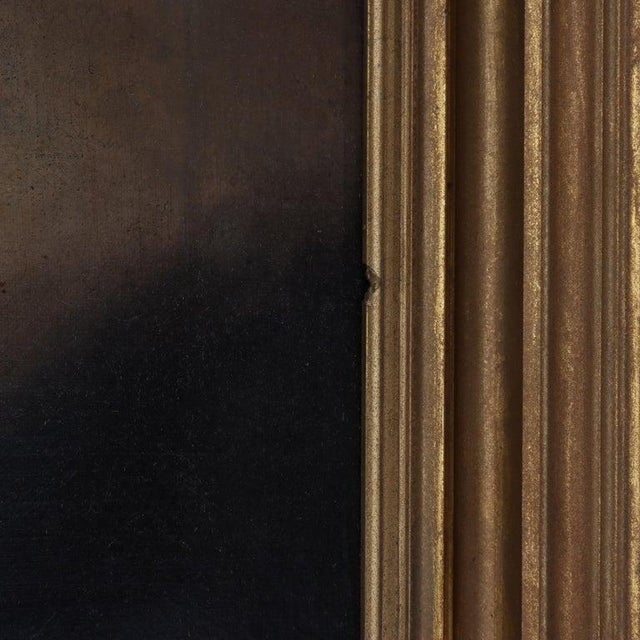 Antique Oil on Canvas Painting, Portrait of a Scholar, C1830 For Sale - Image 12 of 12