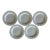 Mid 20th Century Italian Windsor Browne Dinner Plates With Embossed Fruit Rim - Set of 5 For Sale