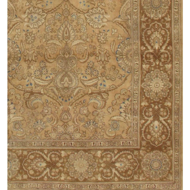 Original Antique Persian Tabriz handmade and hand-knotted in Tabriz Iran. Lamb's wool on a cotton foundation. Mint...