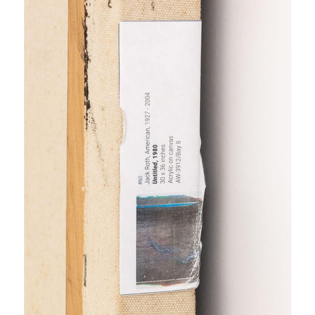 Jack Roth Untitled Acrylic on Canvas, 1980 For Sale - Image 9 of 9
