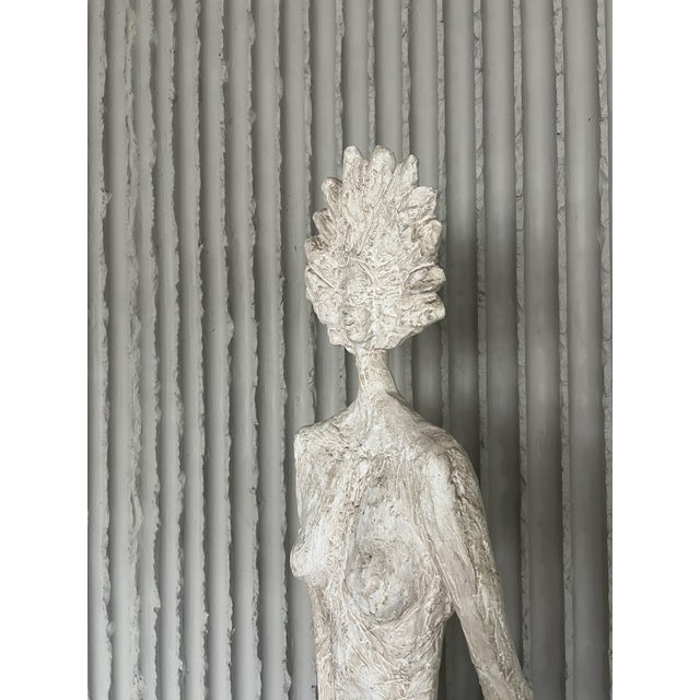 Fiberglass Sculpture of a Nude Woman in the style of Giacometti, France, 1970s For Sale - Image 4 of 12