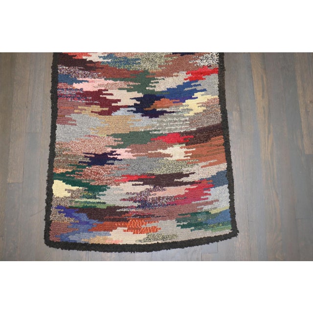 American Narrow American Hooked Runner rug no. j5212 For Sale - Image 3 of 7