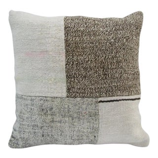 Handmade Patchwork Turkish Kilim Pillow Cover For Sale