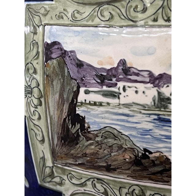 Blue Vase with Hand-Painted Decorative Snakes from Ginori, Early 20th Century For Sale - Image 8 of 10