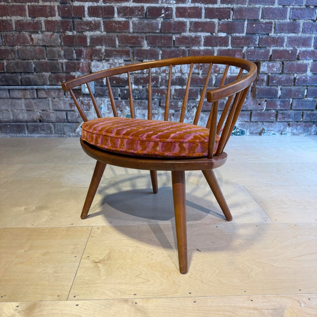 Mid-Century Modern Yngve Ekström Arka Spindle Lounge Chair With New Cushion For Sale - Image 3 of 12