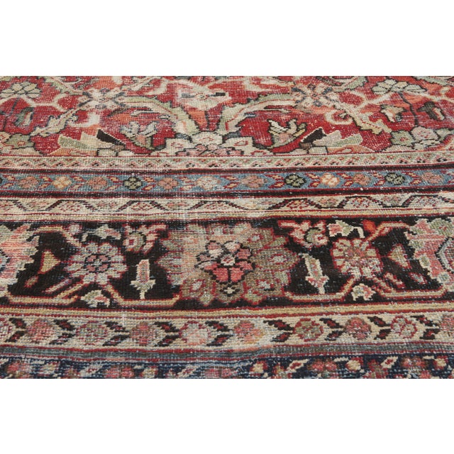 Early 20th Century Vintage Persian Mahal Rug, 10'08 X 14'01 For Sale - Image 5 of 10