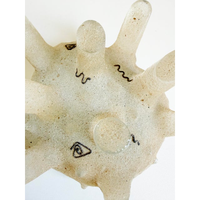Late 20th Century Hank Murta Adams Style Cast Glass Sculpture For Sale - Image 5 of 11