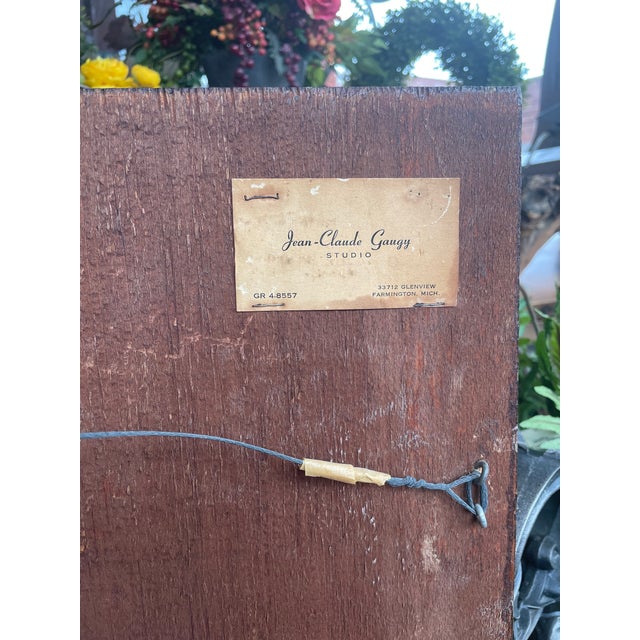1970s 1970s Jean-Claude Gaugy Carved Wood Wall Hanging For Sale - Image 5 of 5