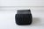 Modern Black Leather Ottoman attributed to Annie Hieronimus from Ligne Roset, 1973 For Sale - Image 3 of 6