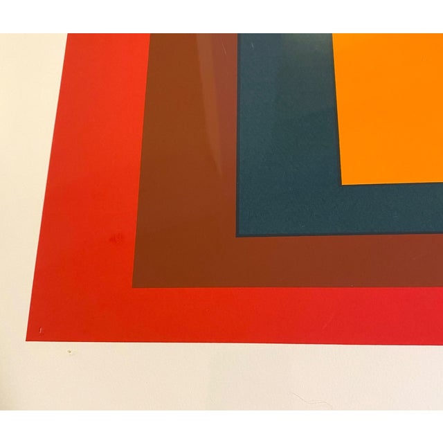 Mid-Century Modern Late 20th Century Josef Albers Art Print 28" Large Homage to the Square Mid-Century Modern Bauhaus For Sale - Image 3 of 8