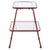 Metal Zunia 2 Tier Accent Table in Brick Red For Sale - Image 7 of 8