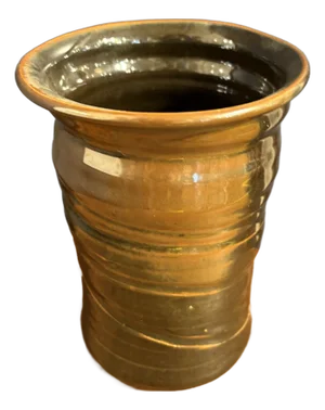 Barbara Beck Handmade Clay Vase - Initialed