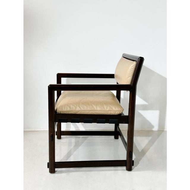Mid-Century Modern Armchairs attributed to Edward Wormley for Dunbar, Set of 6 For Sale - Image 6 of 8