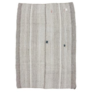 1960s Vintage Modern Kilim Rug- 7′ × 9′4″ For Sale