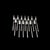 1950s 165-Piece Obelisk Stainless Steel Flatware Set by Erik Herløw for Copenhagen Cutlery For Sale - Image 5 of 11