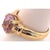 Modern 14 Karat Yellow Gold Fashion Oval Amethyst Ring For Sale - Image 3 of 9