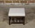 English 19th Century Bobbin Stool with Upholstered Seat and Nailhead Trim For Sale - Image 10 of 11