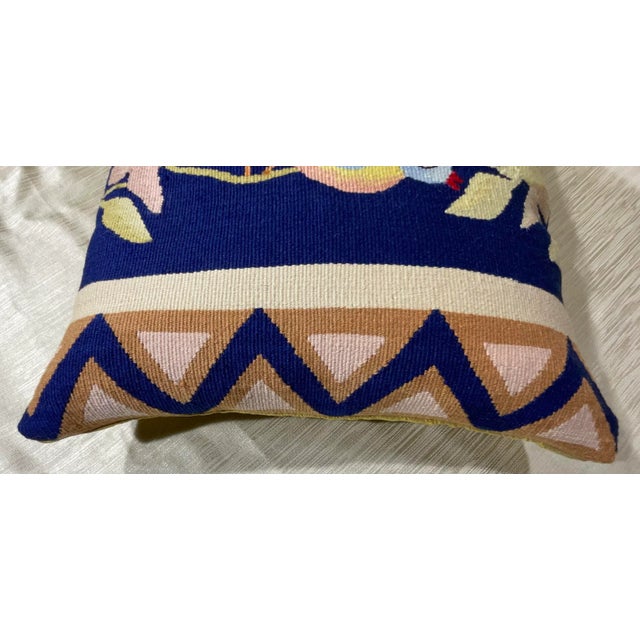 Elegant Single Decorative Hand Woven Pillow For Sale - Image 10 of 10