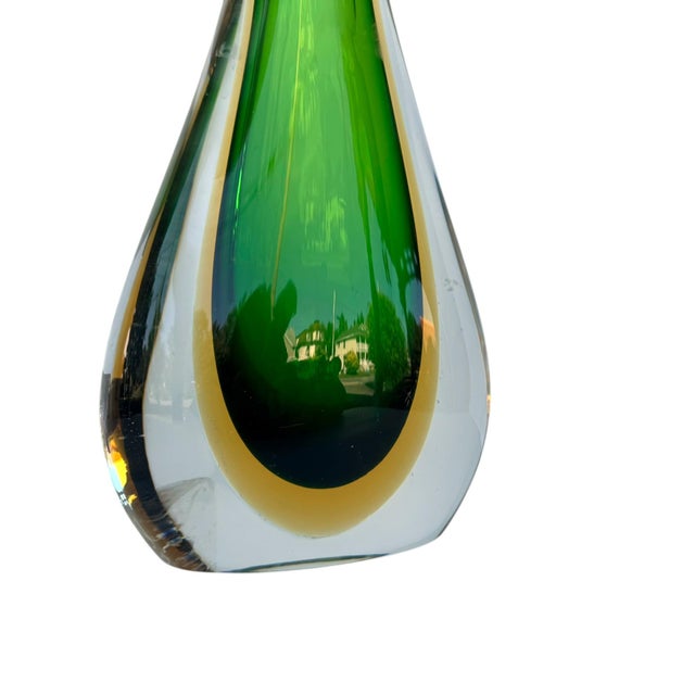 A striking vintage Murano art glass vase by Formia, hand‑blown in Italy and showcasing the studio’s signature mastery of...