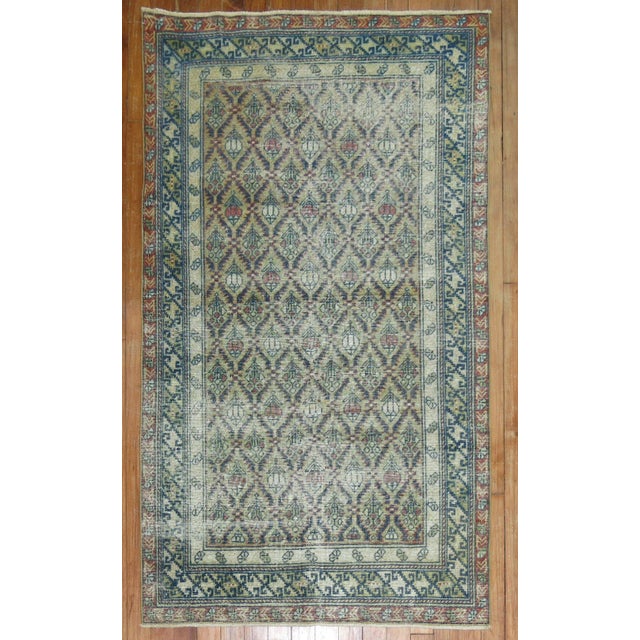 Mustard 19th Century Shabby Chic Caucasian Rug - 2'7" x 4'7" For Sale - Image 8 of 8