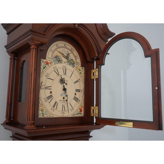 Sligh-Lowry Furniture Co. Sligh John Goddard Cherry Grandfather Clock For Sale - Image 4 of 18