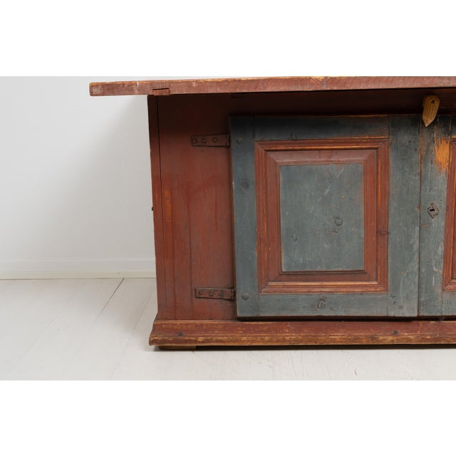 Large 19th Century Swedish Folk Art Side Table For Sale - Image 15 of 18