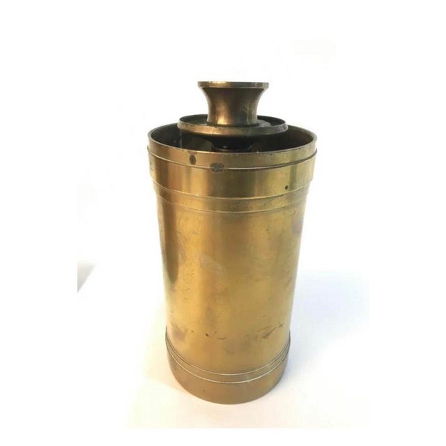 Metal Late 20th Century Brass Candle Holders - a Pair For Sale - Image 7 of 9