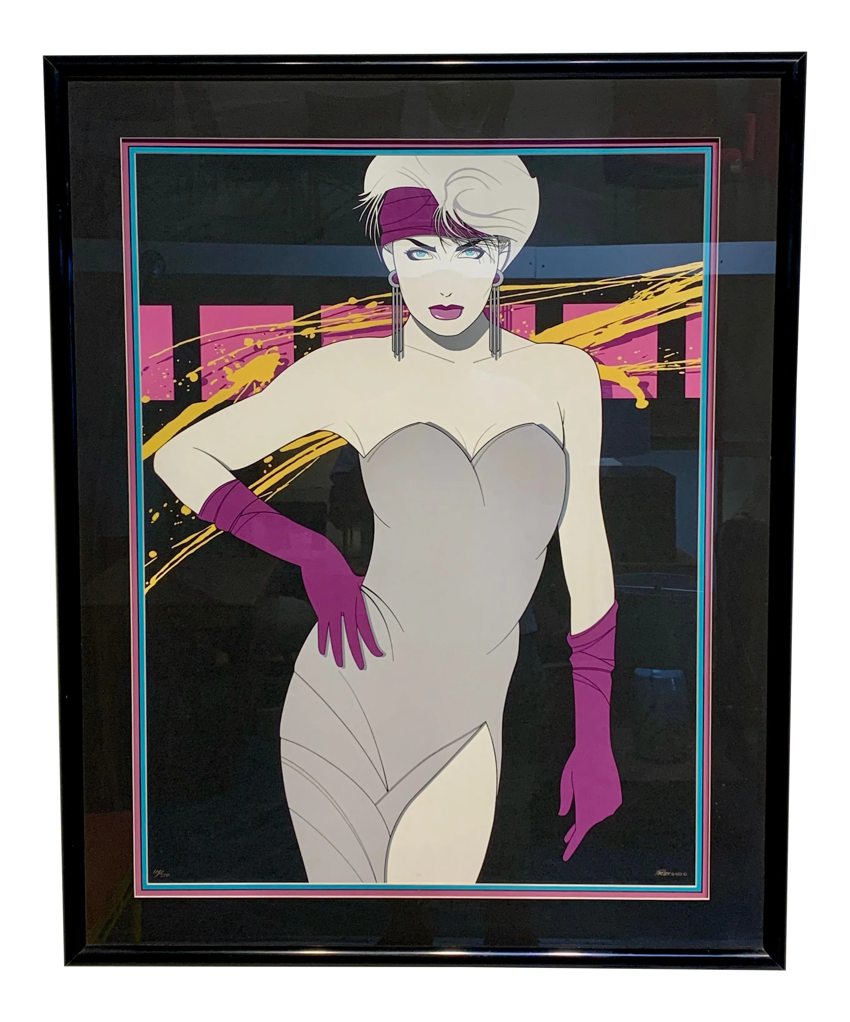 希少　Luis Preciado アートポスター 額入り 1980s Luis Preciado Figurative Signed and Numbered Limited Edition
