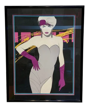 1980s Luis Preciado Figurative Signed and Numbered Limited Edition Serigraph, Framed