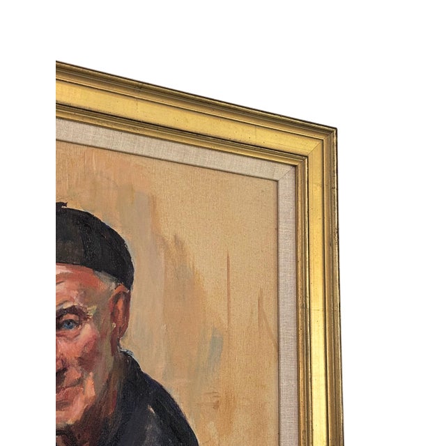 Signed Original Acrylic Portrait by Kay Mollison “The Skipper” , Framed For Sale In Greensboro - Image 6 of 11