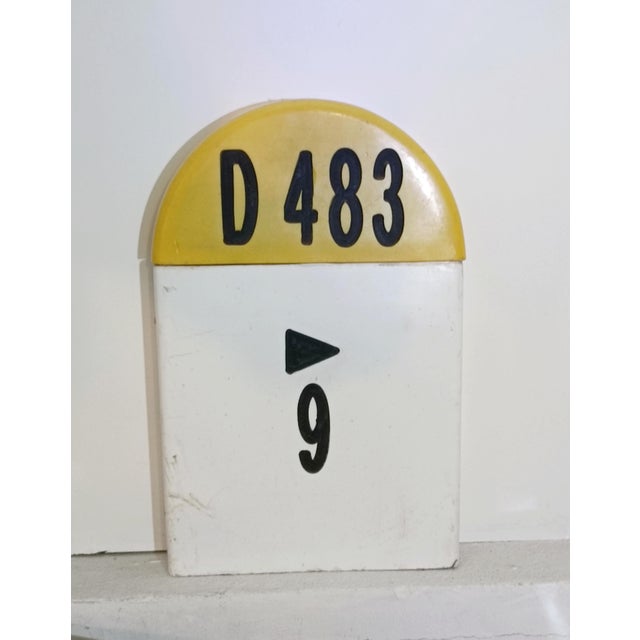Kilometer Marker on French Road, 1990s For Sale - Image 9 of 9