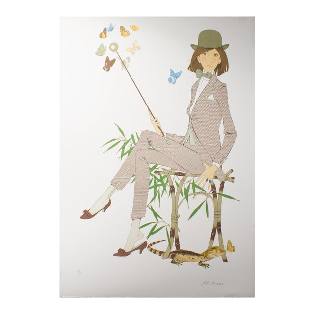 1969 “Les Papillons” Limited Edition Lithograph by Philippe Noyer For Sale