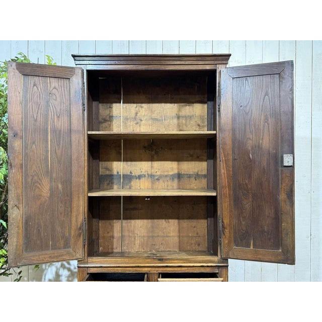 Antique Chestnut Four-Door Cabinet, 1800s For Sale - Image 9 of 15