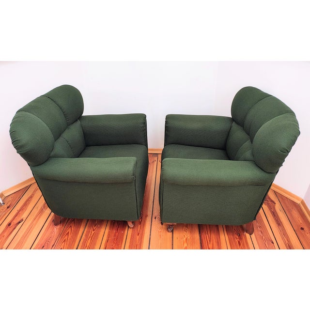 Wood Vintage Retro Armchairs, Former Czehoslovakia, 1960s, Set of 2 For Sale - Image 7 of 12