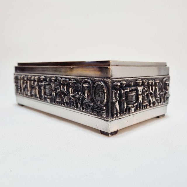 1960s Vintage Industrial Copper Cigar Box, 1960s For Sale - Image 5 of 18