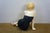 Emily Kaufman "Nya" Resin Blonde Woman Cocktail Dress Art Sculpture Statue 23" For Sale - Image 6 of 14
