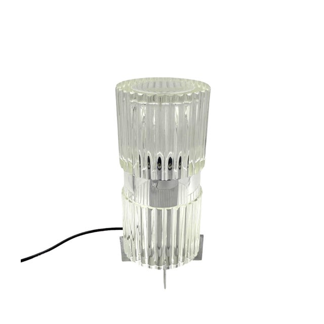 Vintage Italian Glass Table Lamp, 1970s For Sale - Image 14 of 16