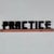 American Lovely Vintage "General Practice" Painted Wood Sign in Pink and Black For Sale - Image 3 of 9