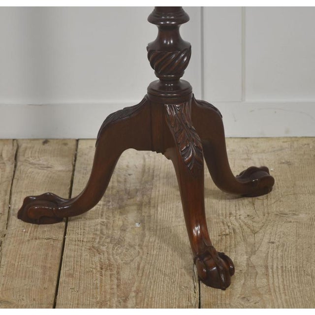 Tall Mahogany Tripod Wine Table, 1890s For Sale - Image 4 of 9