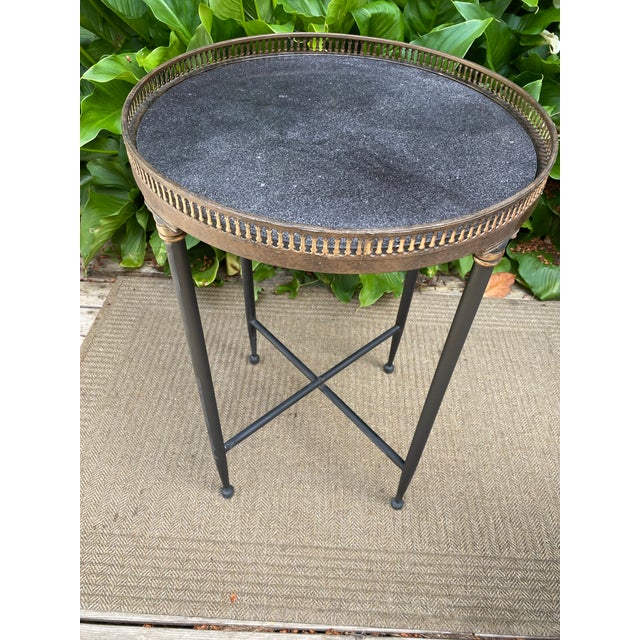 Early 20th Century French Round Marble Top Lamp Tables For Sale - Image 5 of 12