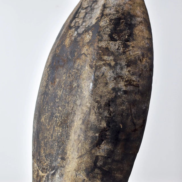 Dark Gray Early 20th Century Dinka Fon Fon Wood Food Plate For Sale - Image 8 of 14