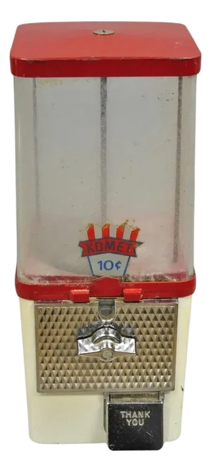 Vintage Komet King 10 Cent Vending Gumball Peanut Candy Machine