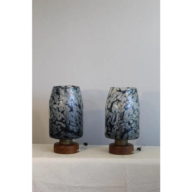 Loetz Witwe Influence Table Lamps - A Pair For Sale - Image 9 of 11