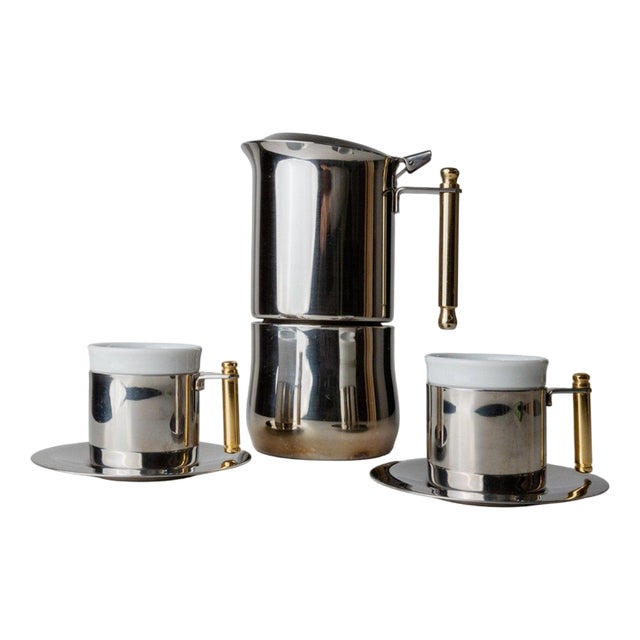 Vintage Coffee Service from IMCO, Italy, 1980s, Set of 4 For Sale