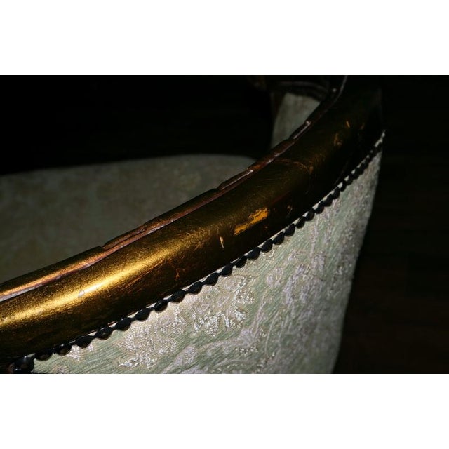 Mid 20th Century Louis XVI Style Barrel-Back Settee Canape en Gondole- Set of 3 For Sale - Image 11 of 11