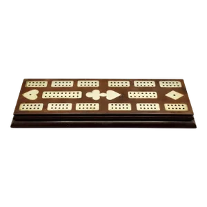 Antique English Bakelite Cribbage Board Game 'Bermuda'