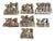 Wooden Tiles with Rural Scenes, Sicily, Italy, 1890s, Set of 7 For Sale