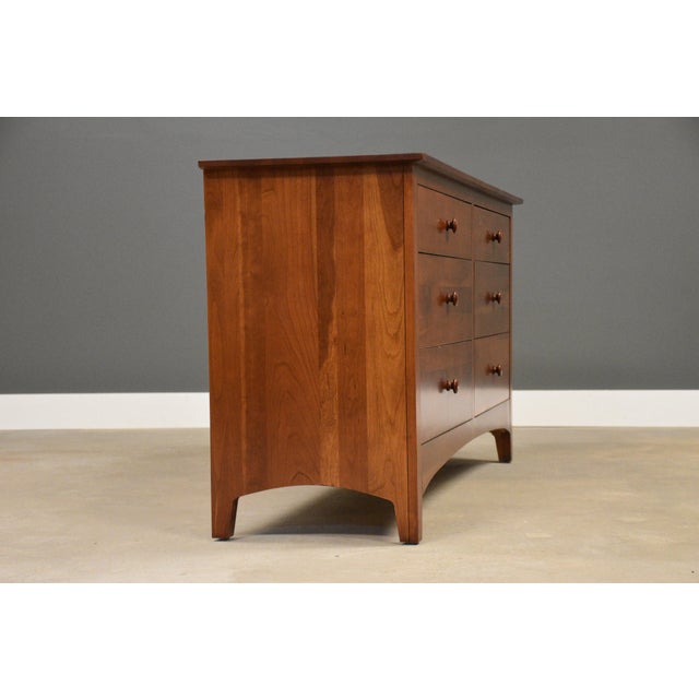 American 1990s Ethan Allen American Impressions Solid Cherry Dresser For Sale - Image 3 of 10